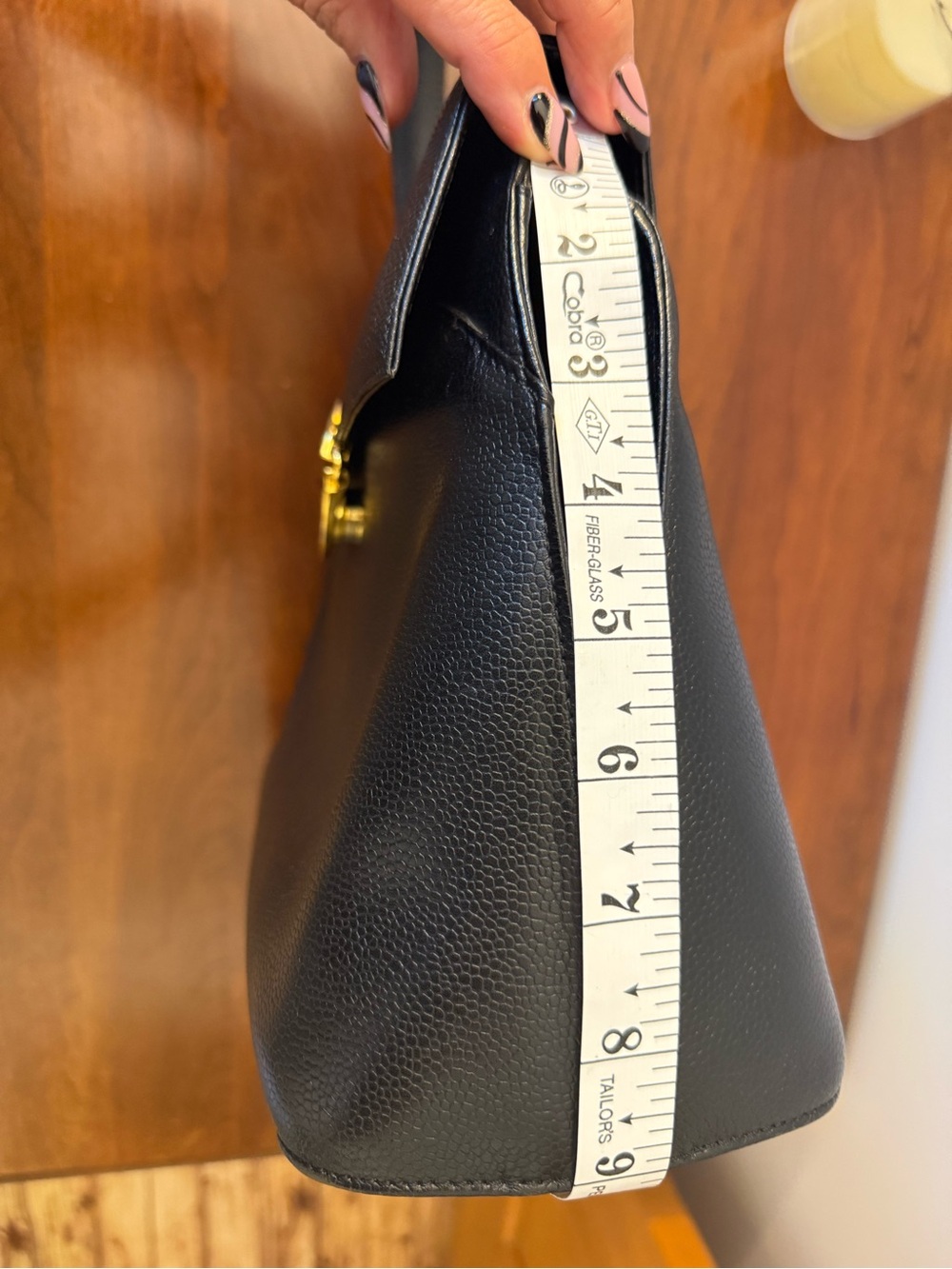 Givenchy Vintage Black Leather Top-handle bag w/ COA - Picture 14 of 16